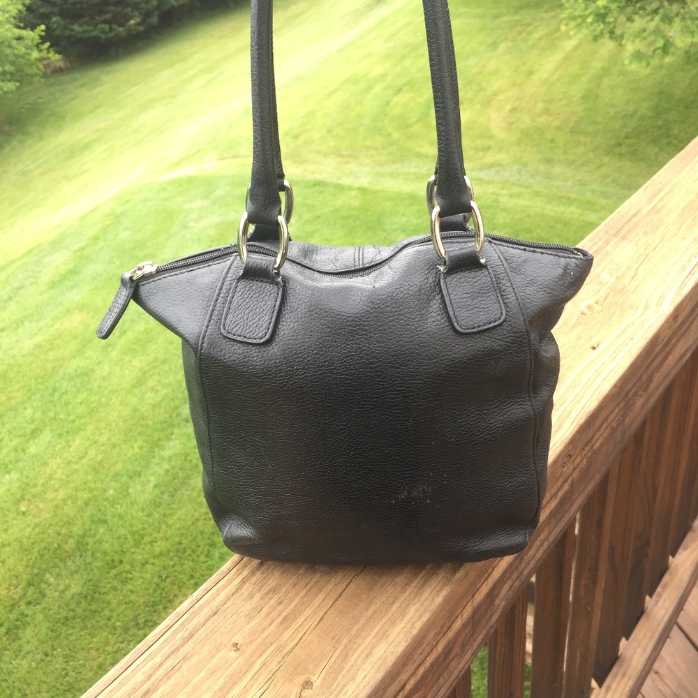 Black Fossil Shoulder Bag